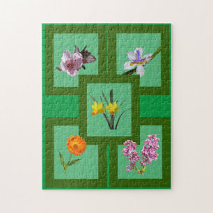 Puzzle - Cut Flowers in Frames