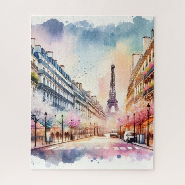 Puzzle Eiffel Tower Paris with giftbox (Vertical)