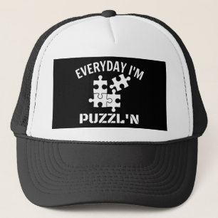 Puzzle Everyday I'm Puzzl'n Trucker Hat