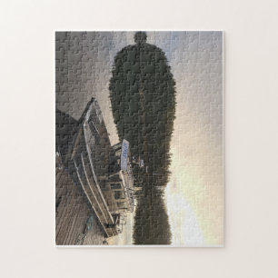 Puzzle fishing boat