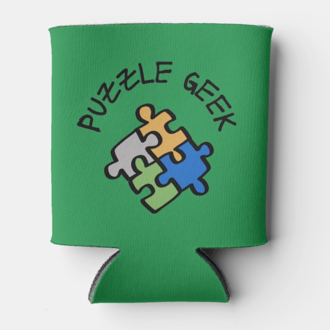 Puzzle Geek    Can Cooler (Front)