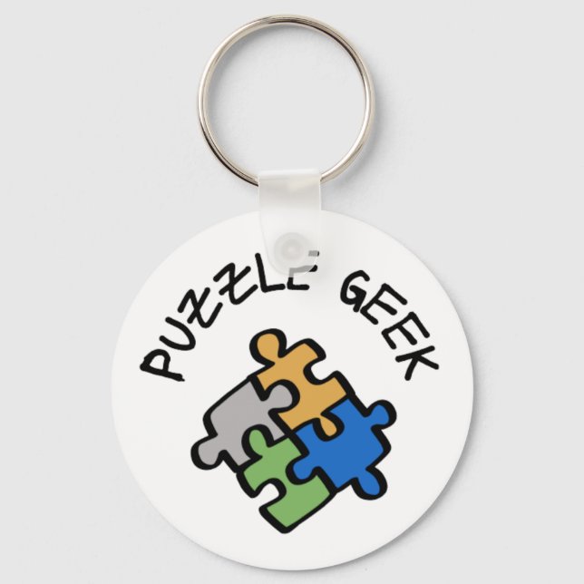 Puzzle Geek   Key Ring (Front)