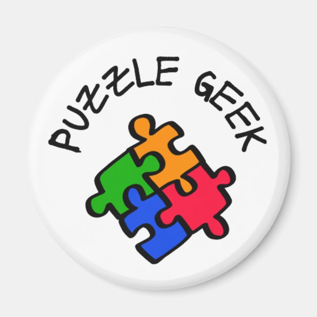 Puzzle Geek        Magnet (Front)
