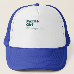 Puzzle Girl - Puzzle Trucker Hat