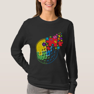 Puzzle Golf Support Autism Awareness Men Women Kid T-Shirt