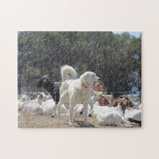 Puzzle - Guard Dog and Goats (Horizontal)