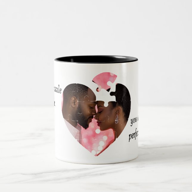 Puzzle-Heart Design Mug (Center)