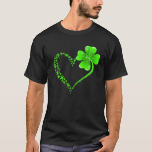 Puzzle Heart Shamrock Autism Awareness St Patrick' T-Shirt