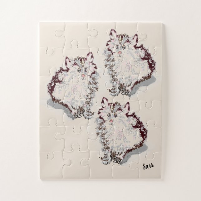 Puzzle :  Here Kitten (Vertical)