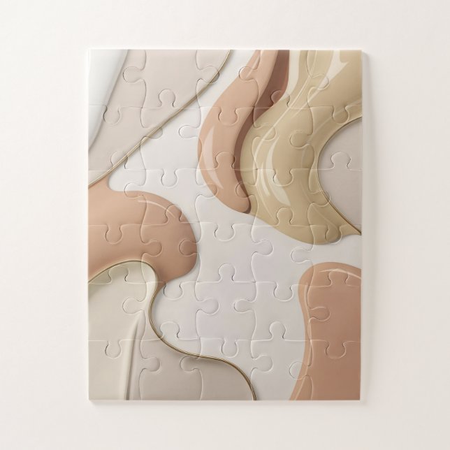 Puzzle in stylish abstract graphic (Vertical)