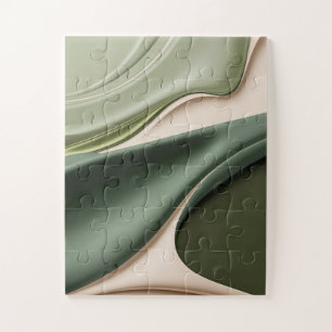 Puzzle in stylish abstract graphic