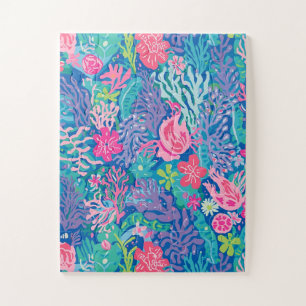 Puzzle in stylish graphic