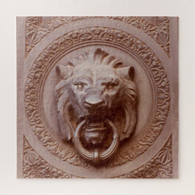 Puzzle - Lion Head Door Knocker (Vertical)