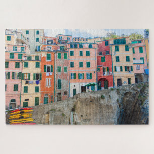 Puzzle - Manarola buildings, Cinque Terre, Italy