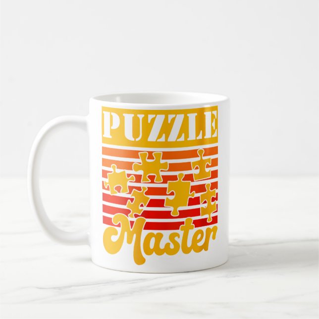 Puzzle Master Funny Jigsaw Puzzle Puzzler Coffee Mug (Left)