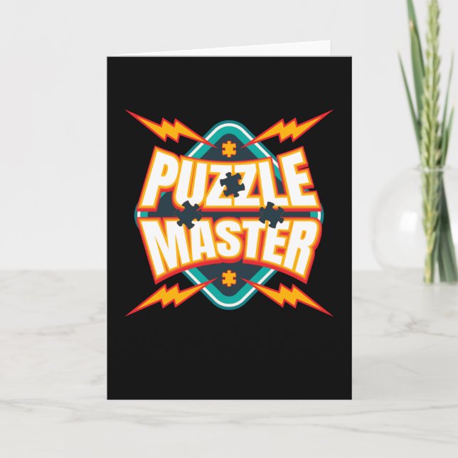 Puzzle Master Jigsaw Puzzle Hobby Game Card (Front)