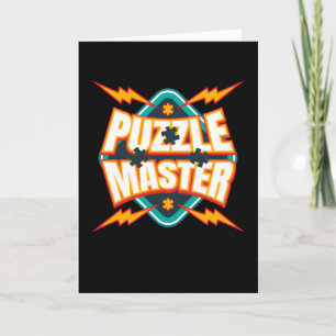 Puzzle Master Jigsaw Puzzle Hobby Game Card