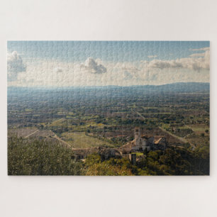 Puzzle of Assisi plain and Saint Francis Basilica