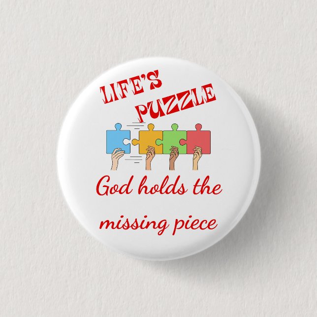 Puzzle of Faith Button (Front)