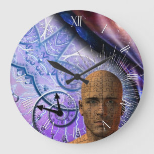 Puzzle of time large clock