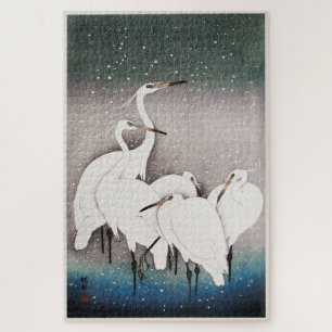 PUZZLE : OHARA KOSON : GROUP OF EGRETS
