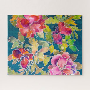 Puzzle - Painted Hibiscus Flowers