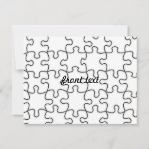 Puzzle Pattern (Add Your Image) Invitation