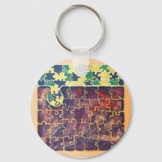 Puzzle Piece #15 Key Ring