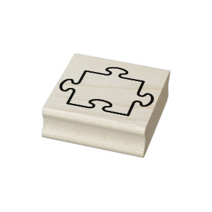 puzzle piece art stamp
