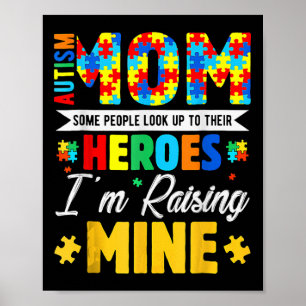 Puzzle Piece Autism Mum Some People Look Up Their  Poster