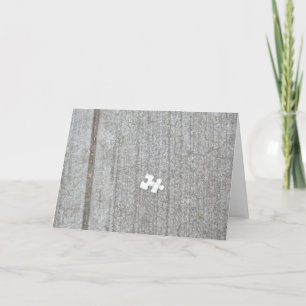 Puzzle Piece Blank Card