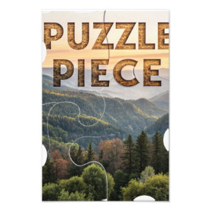 "Puzzle Piece" Nature - Forest & mountain Photo Print