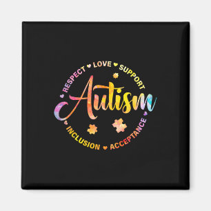 Puzzle Piece Playing Tennis Autism Awareness Sport Magnet