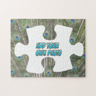 Puzzle Piece Puzzle: Peacock Feathers, add Photo