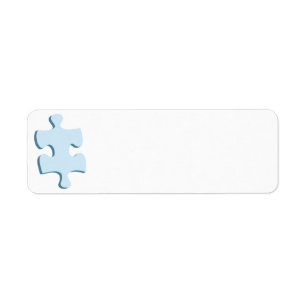 Puzzle Piece Return Address Labels