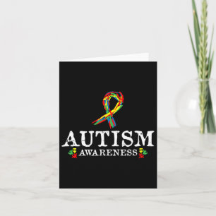 Puzzle Piece Ribbon Autism Awareness Gifts For Adu Card