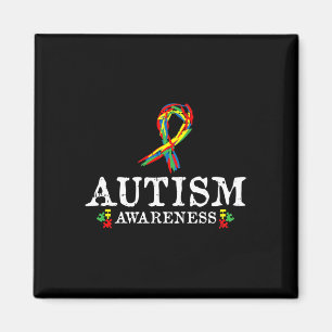 Puzzle Piece Ribbon Autism Awareness Gifts For Adu Magnet