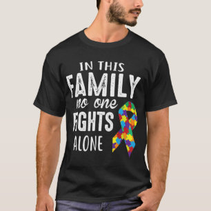 Puzzle Piece Ribbon Group Matching Family Friends  T-Shirt