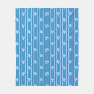 Puzzle Piece Striped Fleece Blanket