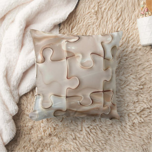 Puzzle Piece Throw Pillow  