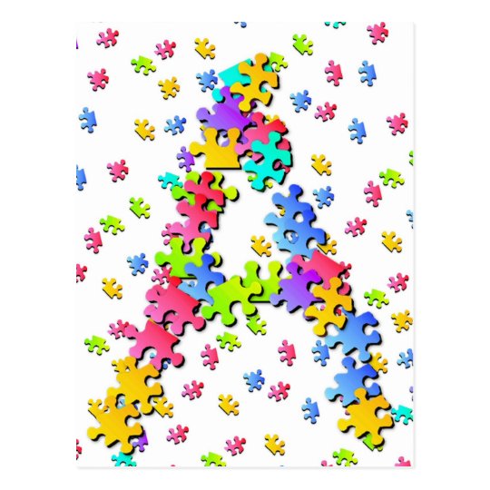 Puzzle Pieces - A Postcard