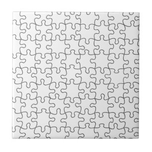 Puzzle Pieces  (Add Background Colour or Image) Tile