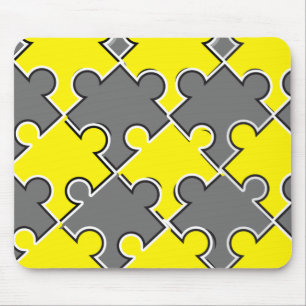 Puzzle pieces colour of the year 2021 illuminating mouse pad