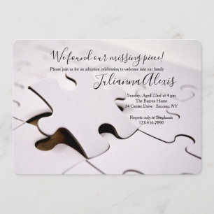 Puzzle Pieces Invitation