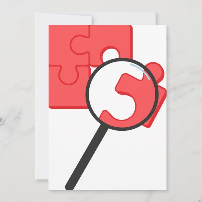 Puzzle Pieces Invitations (Front)