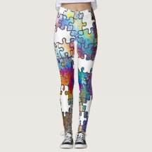 Puzzle pieces leggings