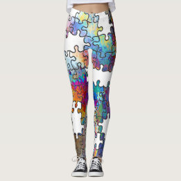 Puzzle pieces leggings
