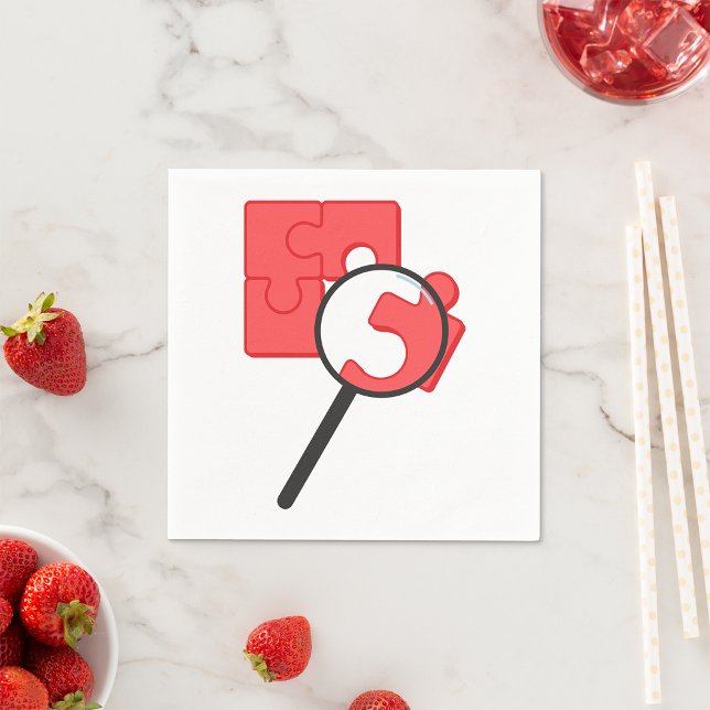 Puzzle Pieces Paper Napkins (Creator Uploaded)