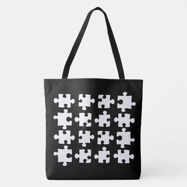 Puzzle pieces tote bag (Front)
