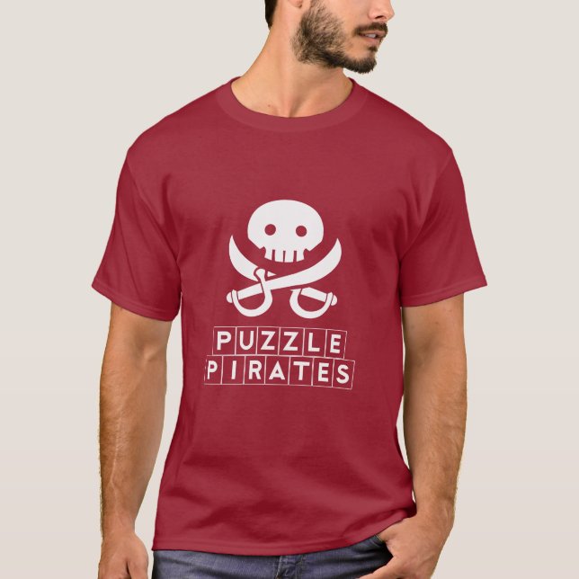 Puzzle Pirates Dark Colour T-Shirt (Front)